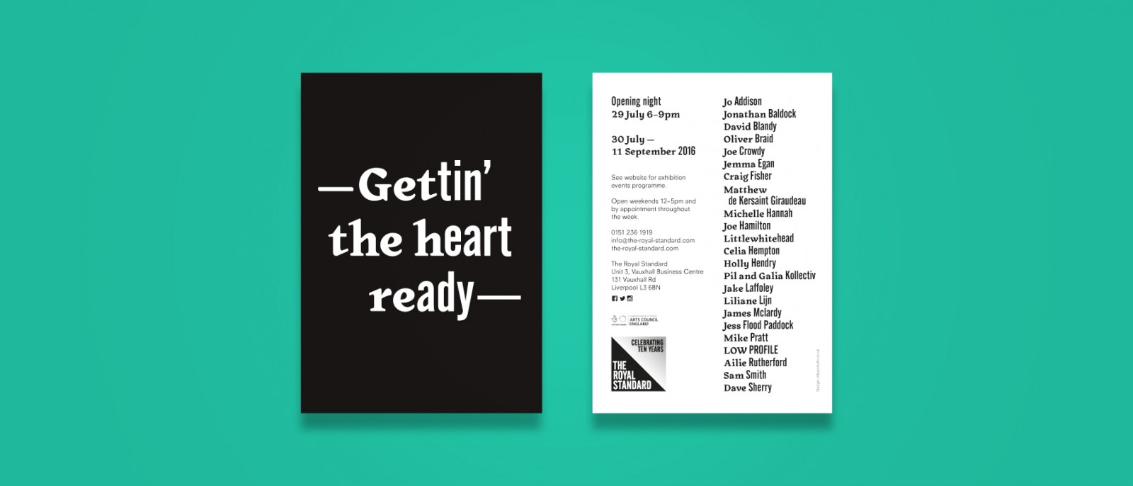 Gettin’ the heart ready exhibition graphics